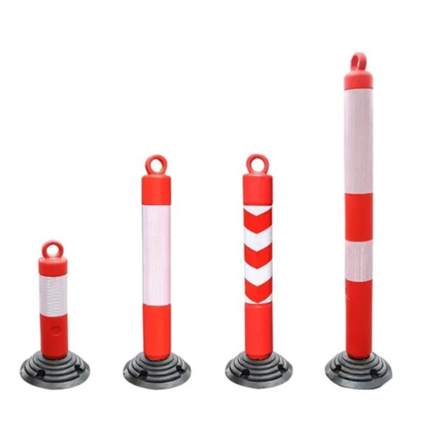 Flexible Post Delineators Rubber Base Spring Warning Traffic Delineator - Image 5