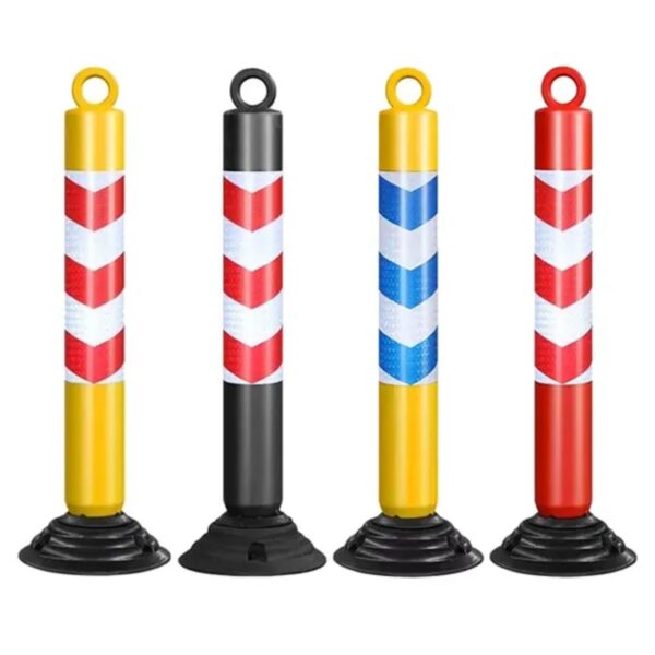 Flexible Post Delineators Rubber Base Spring Warning Traffic Delineator - Image 2