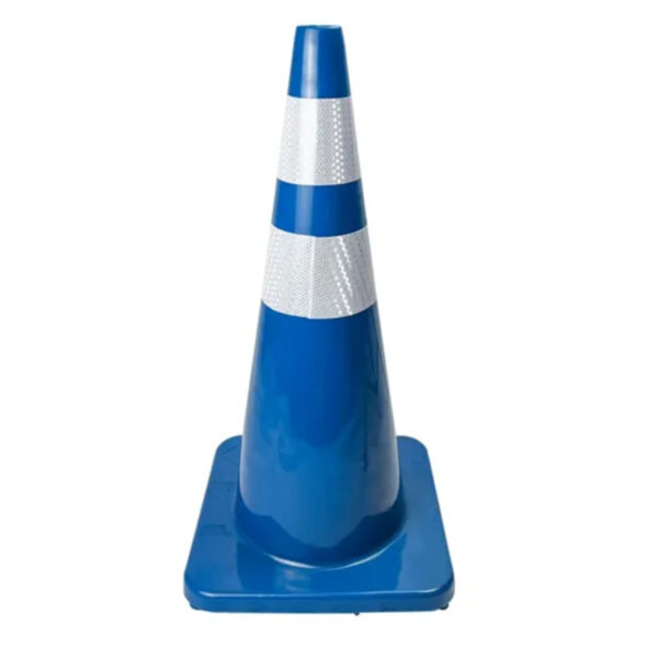 High Intensity Grade Tape Cone PVC Flexible Traffic Barricade - Image 3