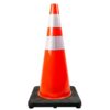 UV Resistance 18 Inch Black Base Cone PVC Reflective Safety Cones - Image 6
