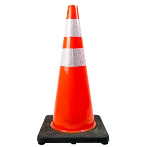 UV Resistance 18 Inch Black Base Cone PVC Reflective Safety Cones - Image 6
