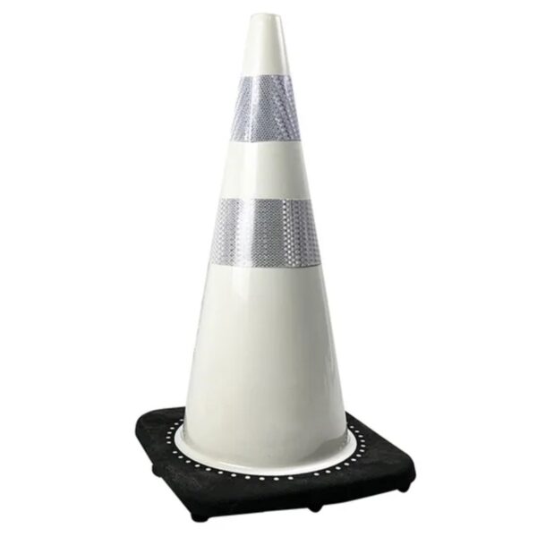 Best Quality 45cm Black Base Cone PVC Road Safety Cones - Image 4