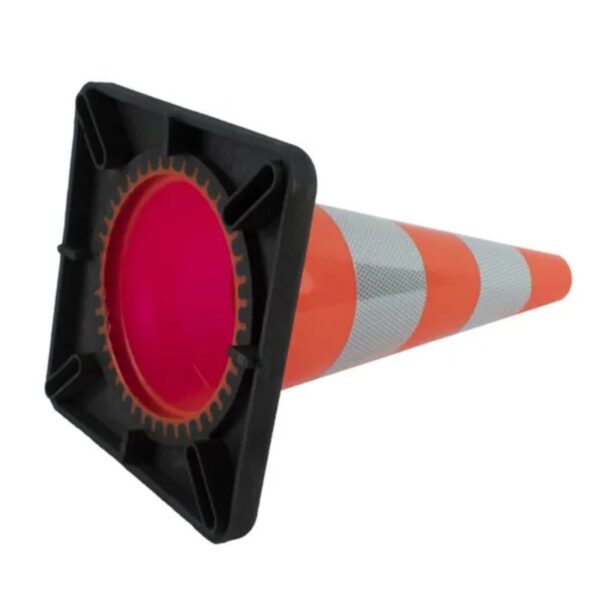 Best Quality 45cm Black Base Cone PVC Road Safety Cones - Image 5