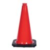 70cm PVC Orange Cone Black Base Flexible Barricade Traffic Cone - Image 5