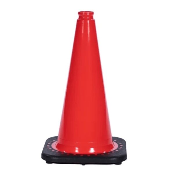 70cm PVC Orange Cone Black Base Flexible Barricade Traffic Cone - Image 5