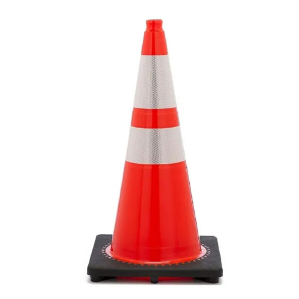 Sun Proof Flexible Black Base Orange Traffic Safety Cones - Image 6