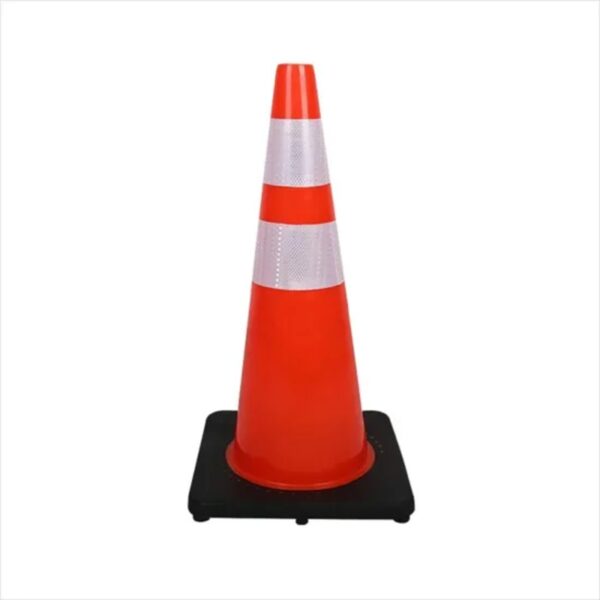 PVC Black Base Orange Cone Flexible Barricade Traffic Safety Cones - Image 7
