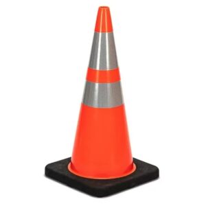 Black Base Orange Cone