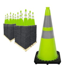 Green Traffic Safety Cones