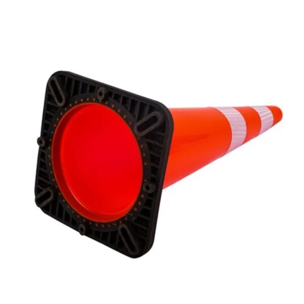 36 Inch High Quality PVC Cone Reflective Warning Black Base Cone - Image 5