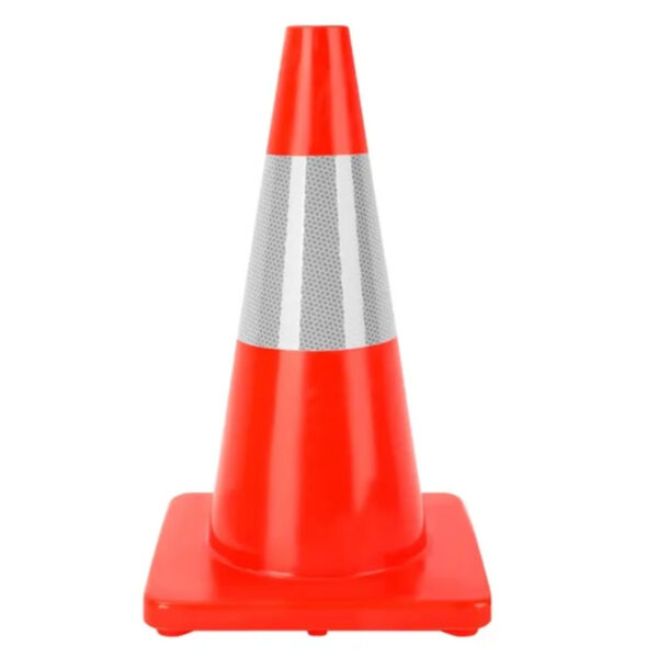 28" PVC Road Construction Cone Flexible Barricade Traffic Safety Cones - Image 2