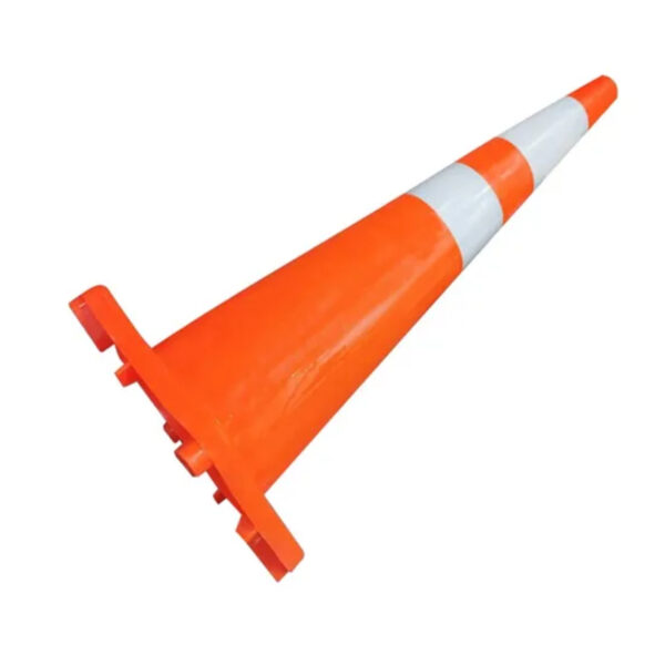 36 Inch Reflective PVC Traffic Cone Flexible Safety Barricade - Image 6