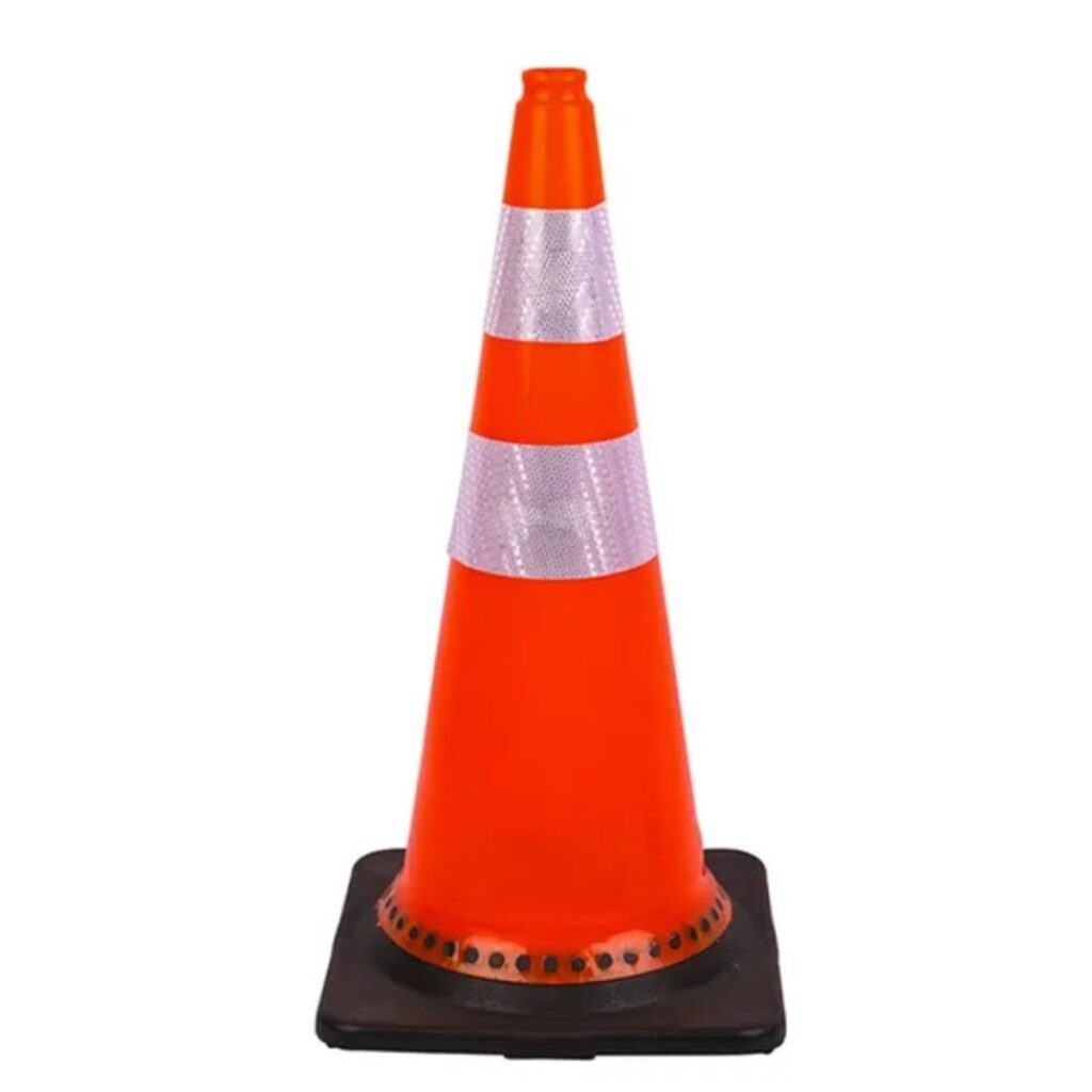 Black Base Safety Cone