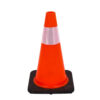 PVC Road Cone Reflective Traffic Cone Black Base Safety Cone - Image 5