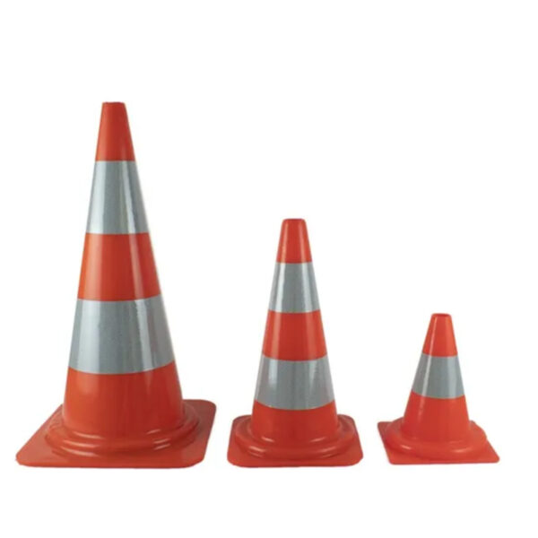 12" PVC Road Reflective Cone Flexible Traffic Safety Cones - Image 6