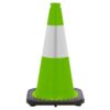 Small Construction Cones 70cm PVC Road Green Black Base Cone - Image 3