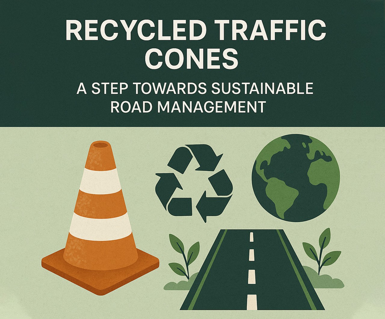 Recycled Traffic Cones