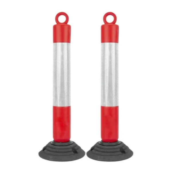 80cm PE Tumbler Collapsible Delineator Rubber Base Delineators - Image 4