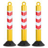 80cm PE Tumbler Collapsible Delineator Rubber Base Delineators - Image 5