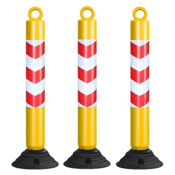 80cm PE Tumbler Collapsible Delineator Rubber Base Delineators - Image 5