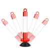 80cm PE Tumbler Collapsible Delineator Rubber Base Delineators - Image 7