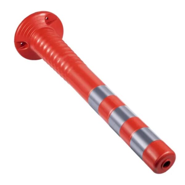 Flexible Spring Warning PU Delineator Post Fixed Traffic Bollards - Image 6