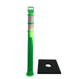 Delineator with Rubber Base