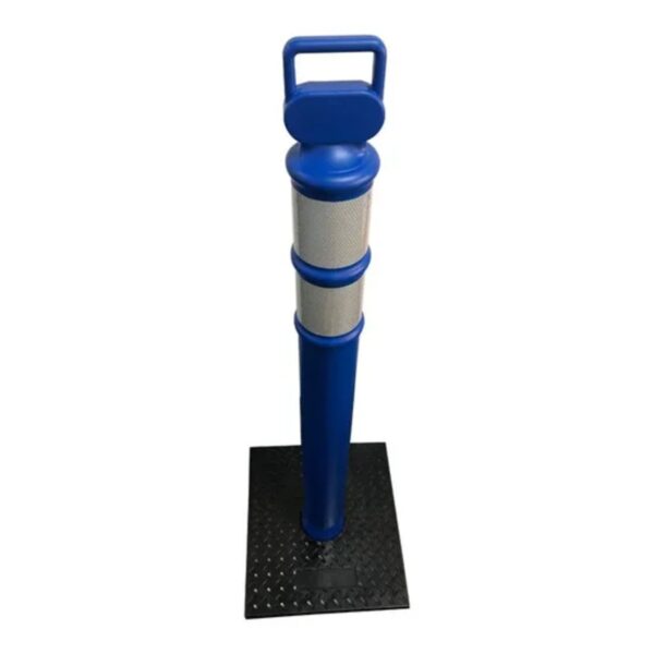 Safety Bollards Barriers Movable Traffic Delineator Rubber Base Delineator - Image 5