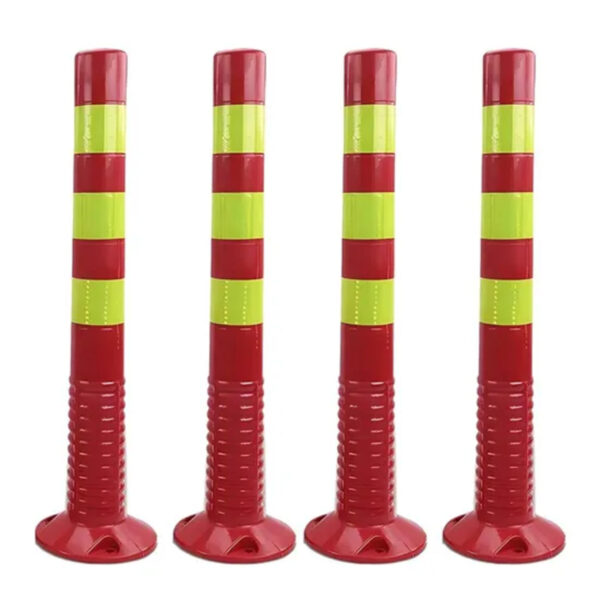 Fixed PU Traffic Bollards Spring Warning Flexible Delineator Post - Image 3