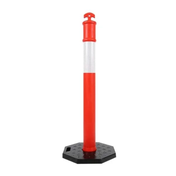 PE Warning Delineator Post Fixed Traffic Cone Bollards Road Delineators - Image 2