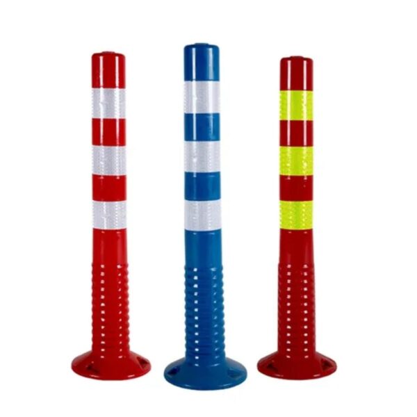 PU Spring Warning Flexible Delineator Bollards Heavy Duty - Image 2