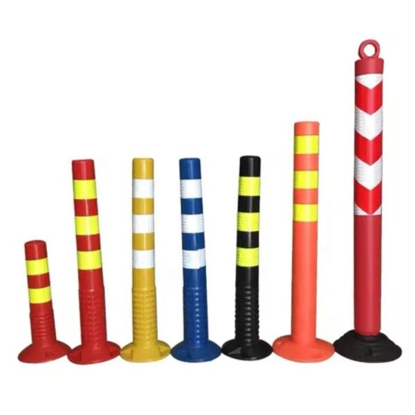 PU Spring Warning Flexible Delineator Bollards Heavy Duty - Image 3