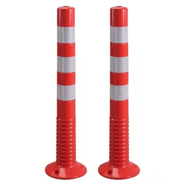 PU Spring Warning Flexible Traffic Delineator Posts for Sale - Image 4