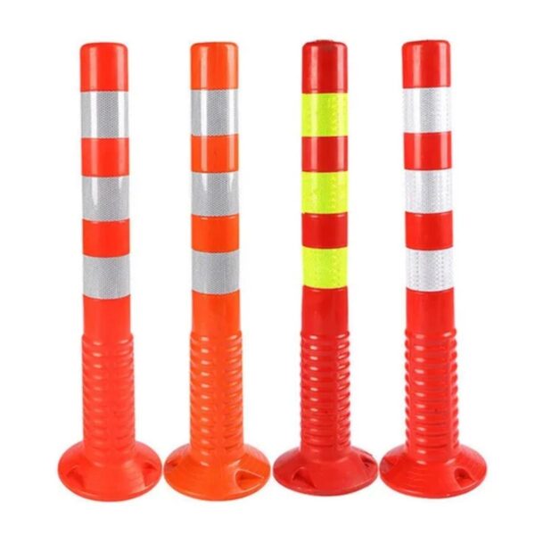 PU Spring Warning Flexible Traffic Delineator Posts for Sale - Image 6