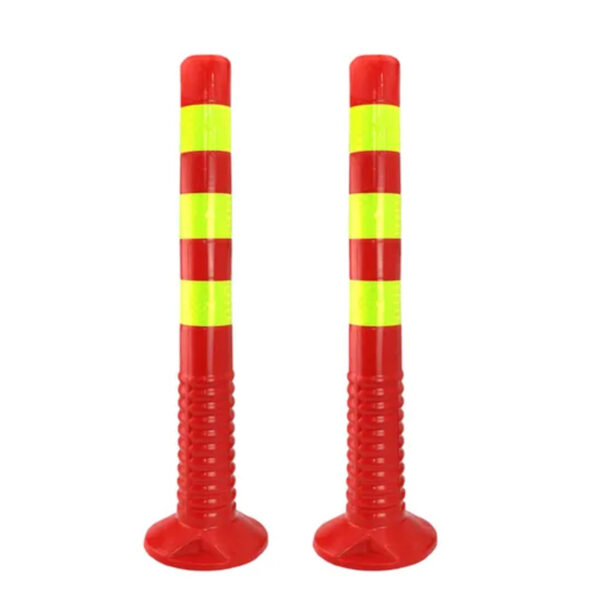 PU Spring Delineator Warning Flexible Post Fixed Traffic Bollards - Image 7