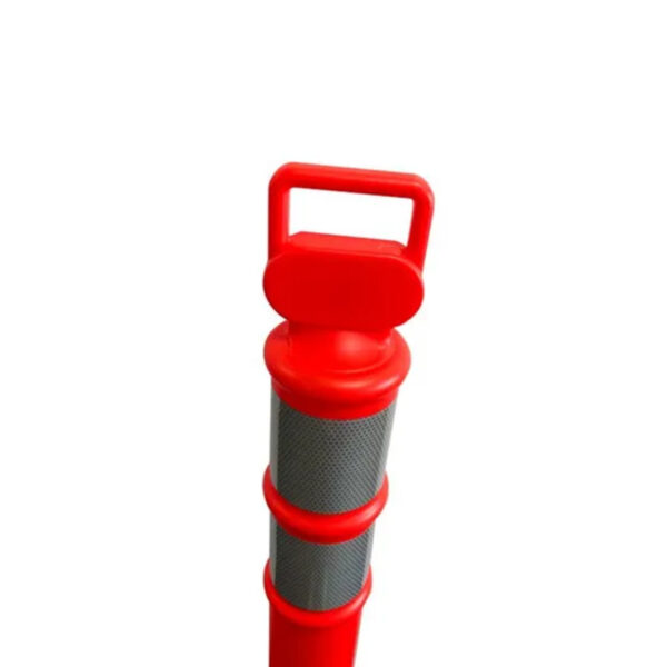 Traffic Delineator Post PE Reflective Anti Collision Rubber Base Isolation - Image 3