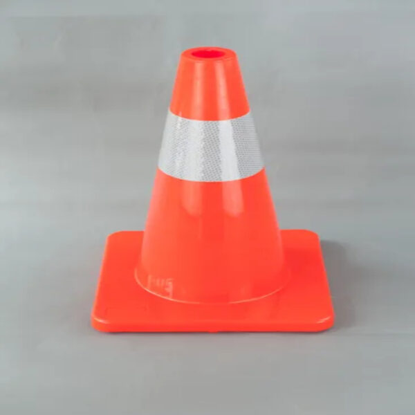 18 Inch Road Cone Orange Flexible PVC Traffic Safety Cone - Image 5