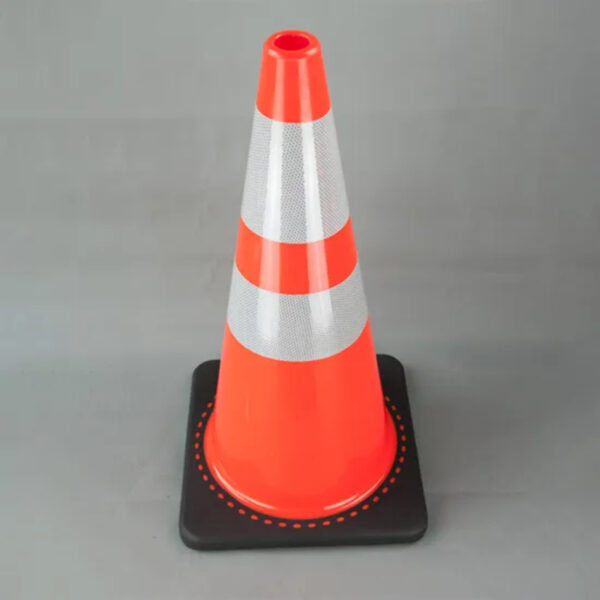 28 Inch Orange Cone Flexible PVC Heavy Duty Safety Cones - Image 5