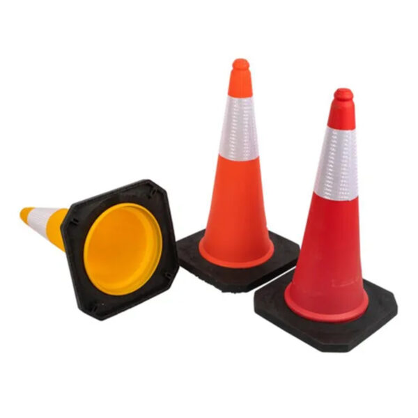 PE Road Cone Flexible Traffic Candlestick Safety Cones - Image 4