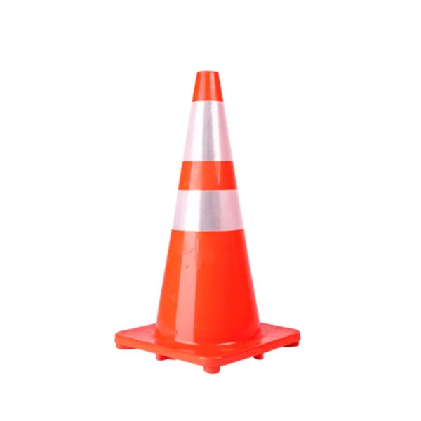 Flexible 28 Inch Cone Road Parking Warning PVC Traffic Cone - Image 2