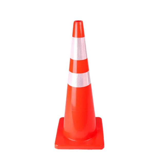 Flexible 36 Inch Cone Traffic Road Safety PVC Traffic Cone - Image 4