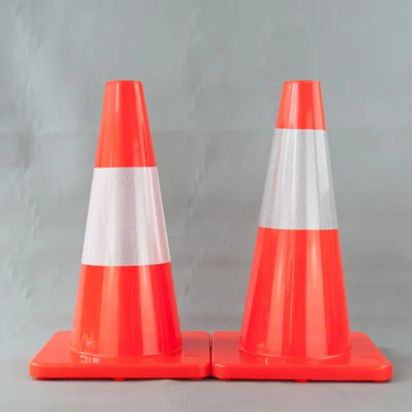 Flexible 45cm PVC Cone Road Construction Safety Cone - Image 3