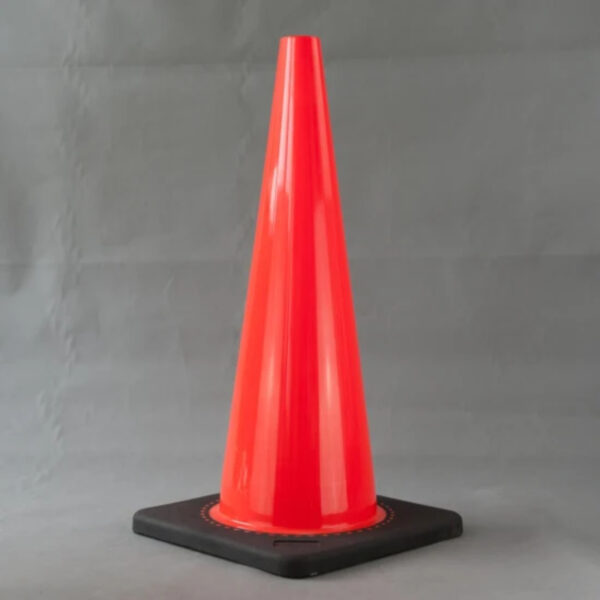 Best Quality Orange Color Cone Flexible PVC Traffic Cone - Image 2
