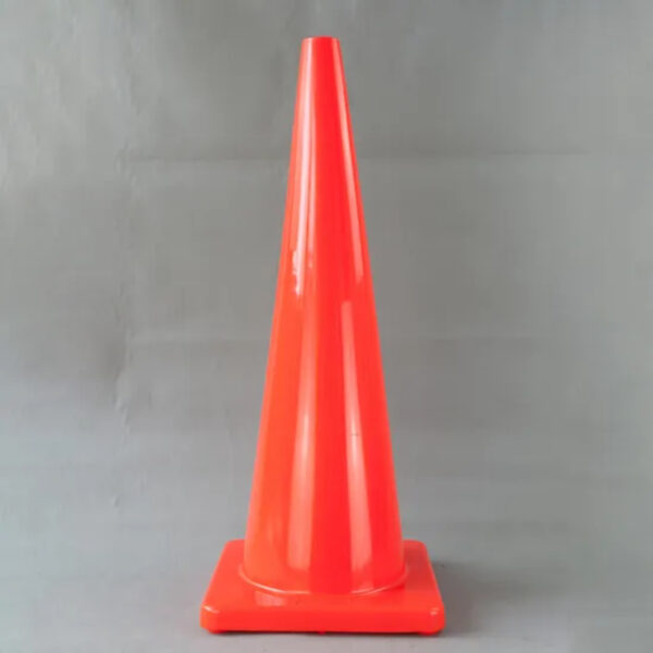 36 Inch Roadway Flexible PVC Cone Traffic Safety Road Cone - Image 2