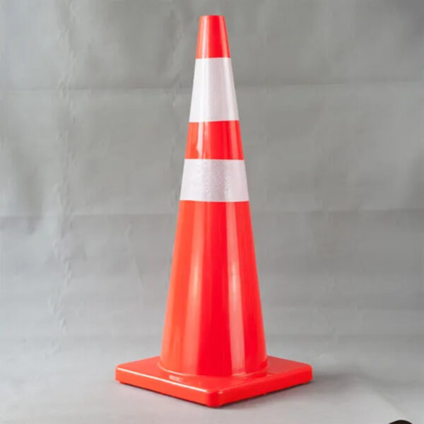 36 Inch Roadway Flexible PVC Cone Traffic Safety Road Cone - Image 4