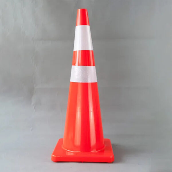 36 Inch Roadway Flexible PVC Cone Traffic Safety Road Cone - Image 5
