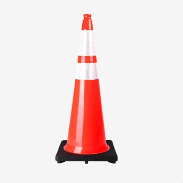 Exclusive Quality PVC Red Tall Cone Road Safety Warning Cones - Image 2