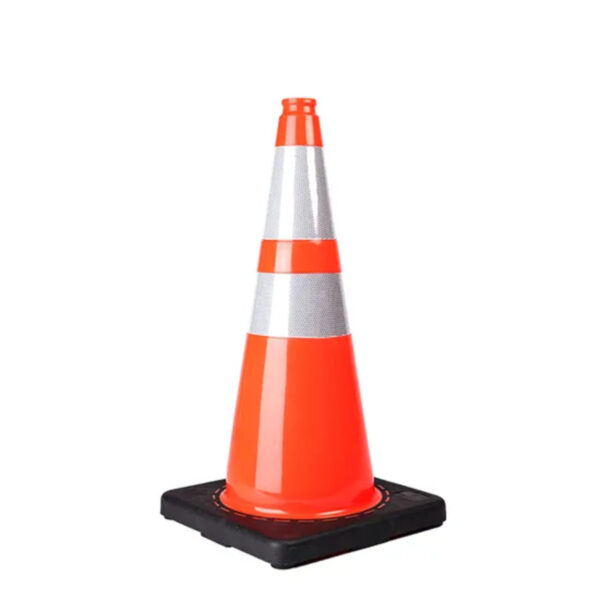 Reflective Orange Cone PVC Flexible Traffic Safety Cone - Image 2
