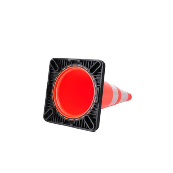 Reflective Orange Cone PVC Flexible Traffic Safety Cone - Image 3