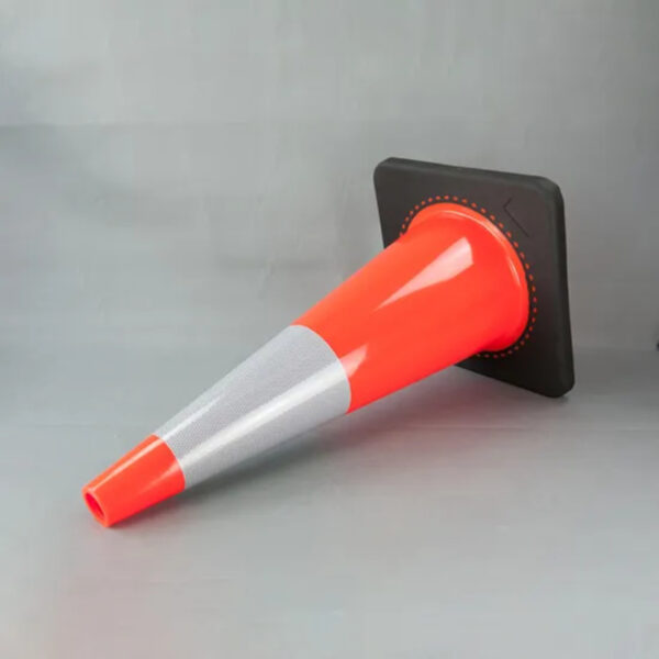 High Quality Red Road Safety Reflective PVC Traffic Cone - Image 3